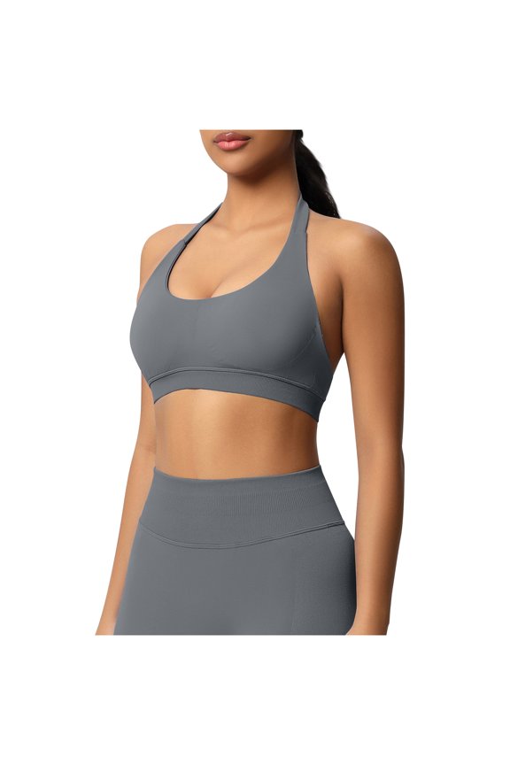 Tank Tops For Women Workout Sports Shock-Absorbing Bra, Seamless Padding For Exercise, Basic Fitness Yoga Top Vest