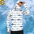 thumbnail image 1 of BRGZLK UPF50+ Long Sleeve Hooded Sun Protection Shirt For Men Thumb Hole Watch Window Face Cover Quick Dry For Summer Fishing Outdoor Beach Hiking Casual, 1 of 7