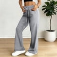 thumbnail image 1 of BRGZLK Wide Leg Sweatpants Women High Waisted Drawstring Baggy Sweatpants Trendy Flare Wide Leg Yoga Pants Workout Sweat Pant with Pockets, 1 of 6