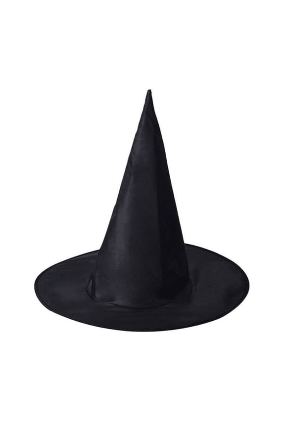 Witch Hats for Halloween Adult Womens Vintage Classic Cone Shaped Pointy Witch Hat for Holiday Halloween Party Costume Accessory Cap 2026 Black L