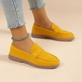 thumbnail image 1 of BRGZLK Woman's Fashion Casual Comfortable Round Toe Low Heels Shoes Solid Color Shoes, 1 of 5