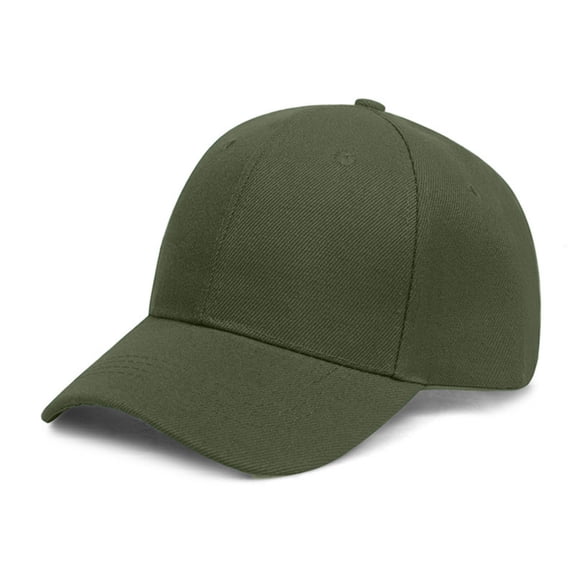 BRGZLK Women Baseball Cap Solid Color Curved Brim Classic Adjustable Running Workout Sun Hat Green Free Size