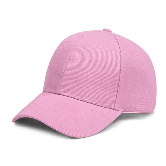 BRGZLK Women Baseball Cap Solid Color Curved Brim Classic Adjustable Running Workout Sun Hat Pink Free Size