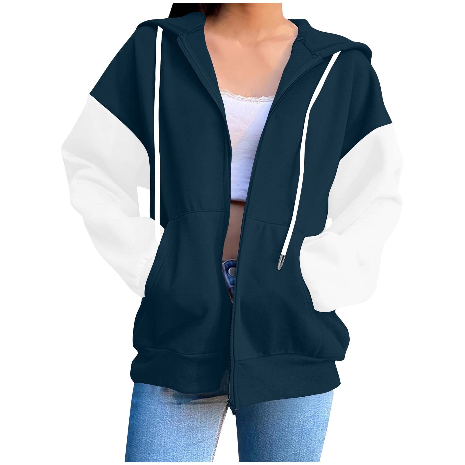 Teal Polka Dot Women's Zip Up Hoodie