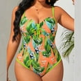 thumbnail image 1 of BRGZLK Women's Plus Size Swimsuit Summer 2026 Solid Color Tummy Control V-Neck Bathing Suits Halter Pleated Comfortable Modest One-Piece Swimsuit Red 5XL, 1 of 8