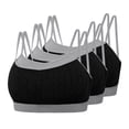 thumbnail image 1 of BRGZLK Women's Sports Bras Pack of 3 Fashion Comft Lightweight Camisole Elastic Breathable Plus Size Sports Bra Sports Tank Top Gray M, 1 of 5