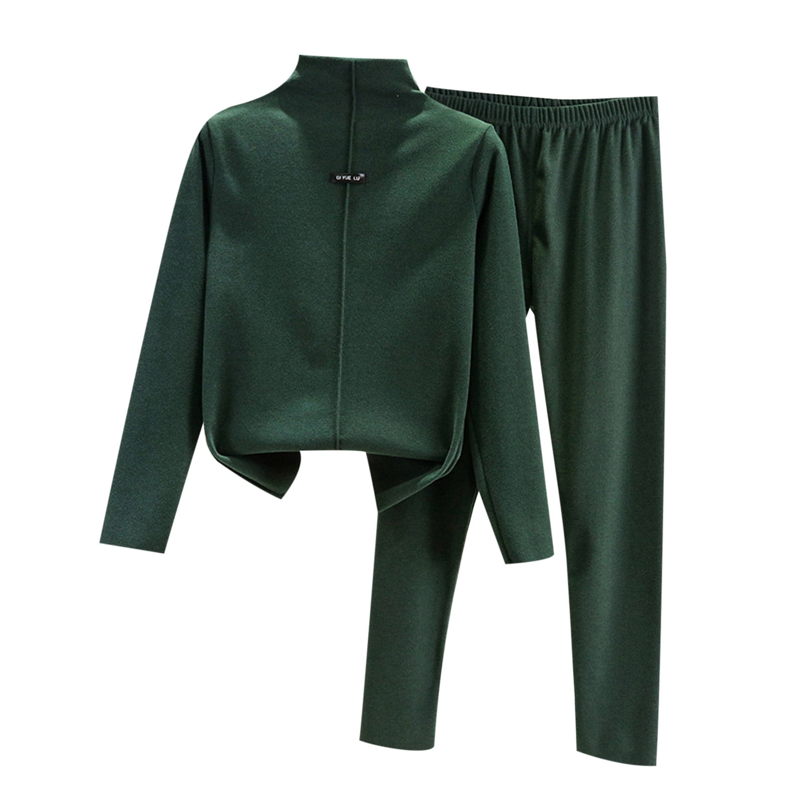 Winter Plus Size Velvet Sweatshirt Set With Long Sleeve Hoodie And Trousers main image 1