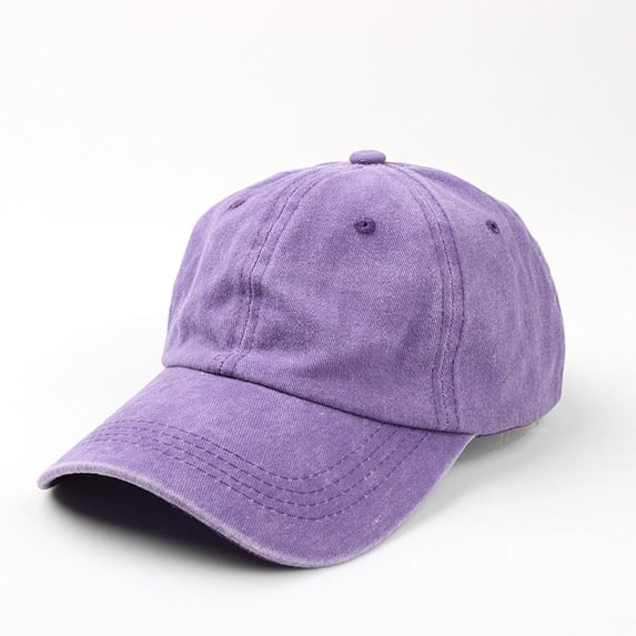 BRGZLK Womens Baseball Cap Soft Crown Versatile Retro Washed Adjustable Denim Cap for Golf Travel or Daily Wear Rose Gold Free Size
