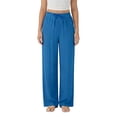 thumbnail image 1 of BRGZLK Womens Casual Pants Wide Leg High Waisted Pant with Adjustable Drawstring Solid Loose Fit Trousers with Pockets, 1 of 2