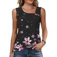 thumbnail image 1 of BRGZLK Womens Sleeveless Summer Tank Tops Square Neck Buttons Blouses Casual Tunics Basic Business Work T Shirts, 1 of 7