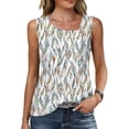 thumbnail image 1 of BRGZLK Womens Sleeveless Summer Tank Tops Square Neck Buttons Blouses Casual Tunics Basic Business Work T Shirts, 1 of 7