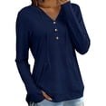 thumbnail image 1 of BRGZLK Womens Sun Shirts UPF 50+ Rash Guard 2026 Casual Fahsion UV Protection Quick Dry Hoodies Workout Athletic Tops with Pockets Summer Comfy Loose Fit Clothing Navy XXL, 1 of 5