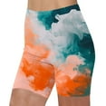thumbnail image 1 of BRGZLK Womens Workout Leggings Shorts Elastic Half Shorts Fashion Tie-Dye Breathable Comfortable Yoga Pants Multicolor XL, 1 of 5