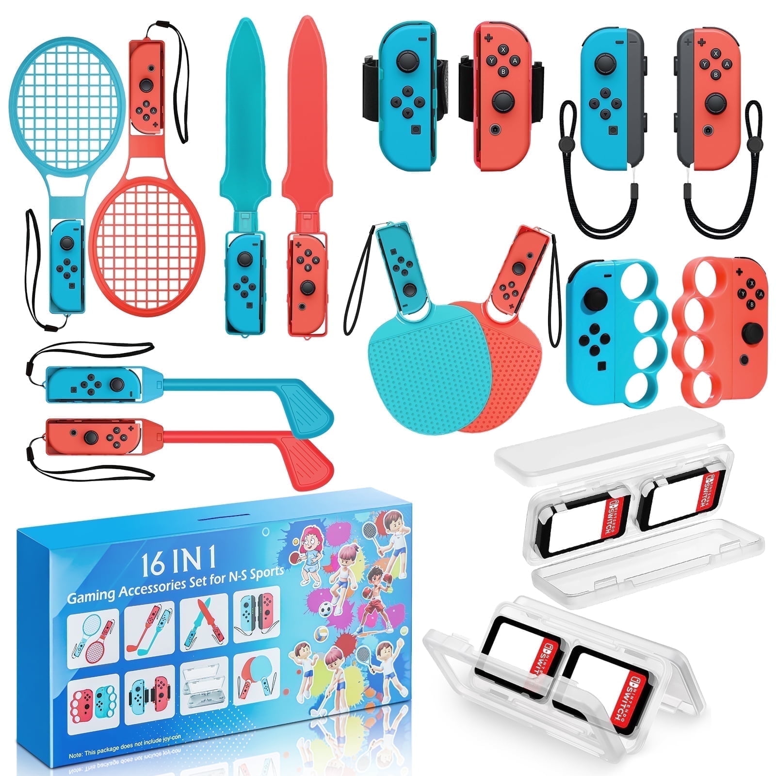 BRHE 16 in 1 Nintendo Switch Sports Accessories Kit, Adjustable