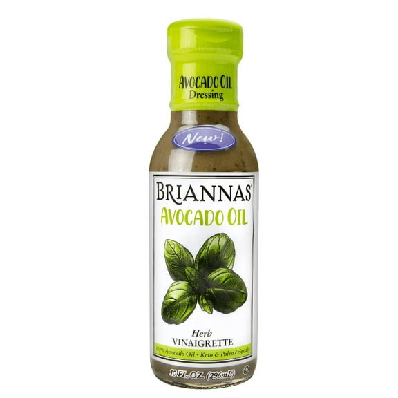 BRIANNAS Avocado Oil Herb Vinaigrette, 10 fl oz (Pack of 2)