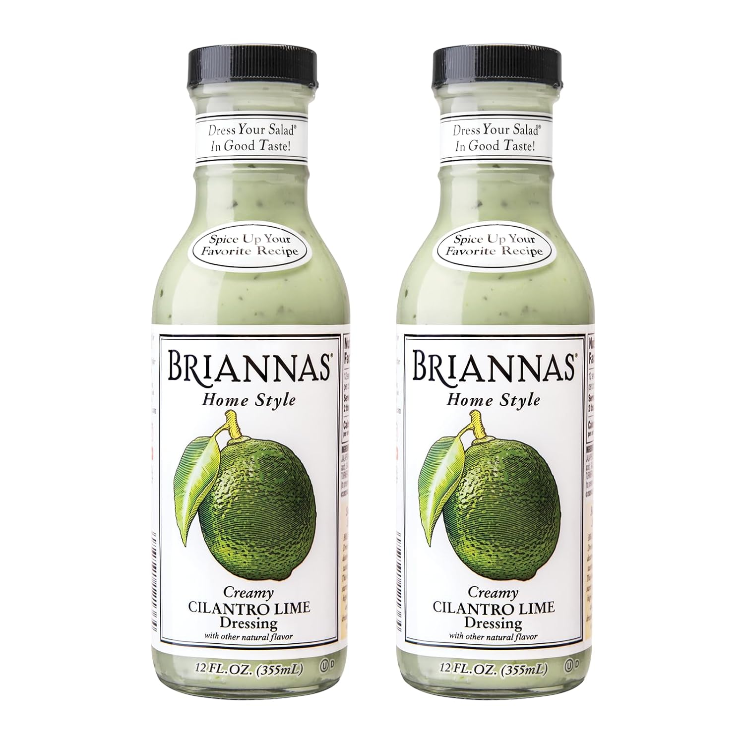 BRIANNAS Home Style Creamy Cilantro Lime Dressing Fine Salad