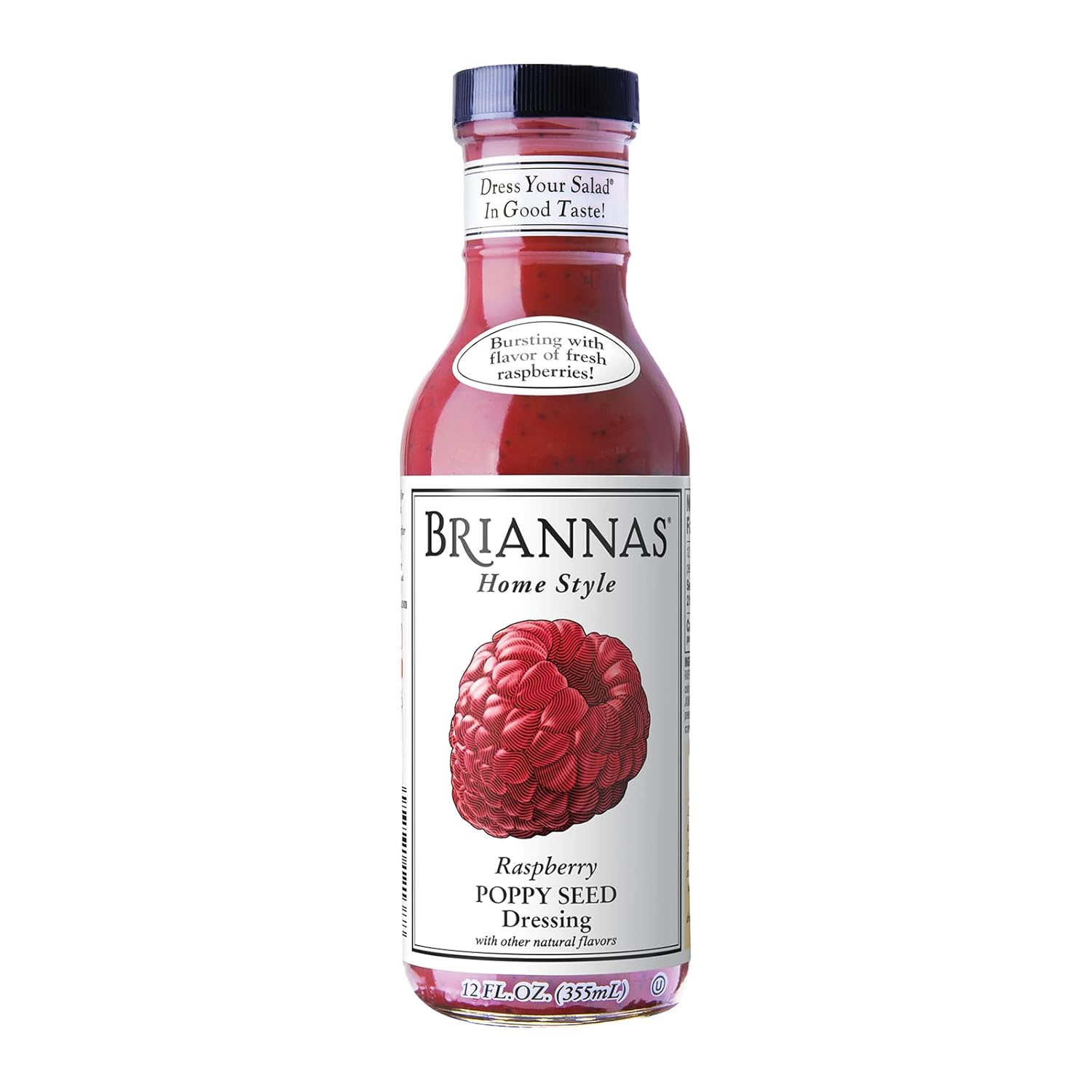 BRIANNAS Home Style Raspberry Poppy Seed Dressing Fine Salad