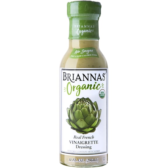 BRIANNAS Organic Real French Vinaigrette, 10 Fl Oz