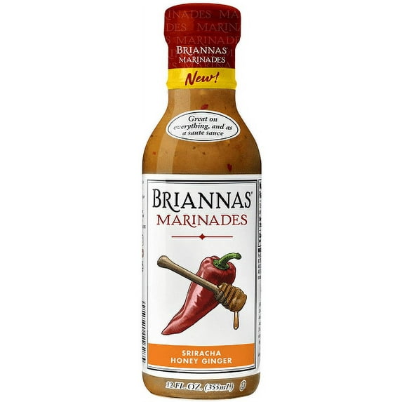 Briannas Sriracha Honey Ginger Marinades 12 fl oz