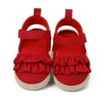 thumbnail image 1 of BRICH Baby Girls Sandals Summer Shoes Outdoor First Walker Toddler Girls Shoes,Size 0-18 Months Red 0-6 Months, 1 of 9
