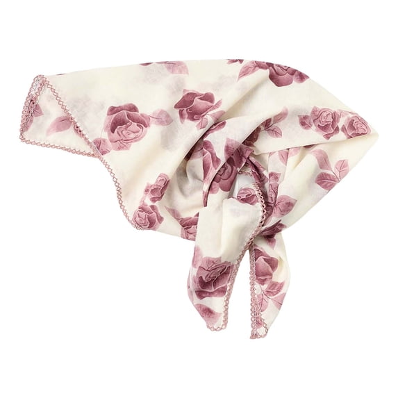 BRICH Bandanas for Women Headband Printed Head Scarf for Daily Party Work Purple One Size