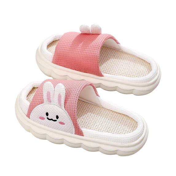 BRICH Cartoon Slippers for Girls Cute Animal Shape Slippers Thick Sole Soft Indoor Outdoor Slippers for Kids