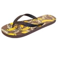 thumbnail image 1 of BRICH Flip Flops for Women Men Printed Holiday Casual Thong Sandals Lightweight Anti- Beach Rubber Shower Shoes Summer Comfortable Slippers Coffee 11.5, 1 of 6
