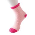 thumbnail image 1 of BRICH Fuzzy Socks for Women Soft Comfy Cozy Fluffy Thick Winter Warm Fleece Slipper Socks Pink A, 1 of 2
