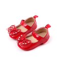 thumbnail image 1 of BRICH Toddler Baby Girls Soft Sole Mesh Bowknot Wedding Dress Mary Jane Flats Shoes Baby Sneaker Shoes,Size 0-18 Months Red 12-18 Months, 1 of 3