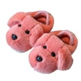 thumbnail image 1 of BRICH Kids Boys Girls Slippers Funny House Slippers Toddler Winter Indoor Outdoor Fuzzy Warm Shoes with Heel Strap, 1 of 6