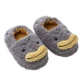 thumbnail image 1 of BRICH Kids Toddler Slippers Boys Girls House Shoes Non- Warm Soft Winter Fuzzy Indoor Slipper 06-Grey, 1 of 6
