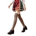thumbnail image 1 of BRICH Long Socks with Lace Trim Cute over Knee Highs for Women Grey A, 1 of 5