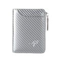 thumbnail image 1 of BRICH Men's Rfid Blocking Wallet Zipper Medium Size Wallets Credit Card Holder 03-Silver One Size, 1 of 3