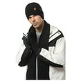 thumbnail image 1 of BRICH Men's Winter Warm Beanie Hats Long Scarf Neck Touchscreen Gloves Set Ribbed Knit Skull Caps Scarves Gloves Black One Size, 1 of 4