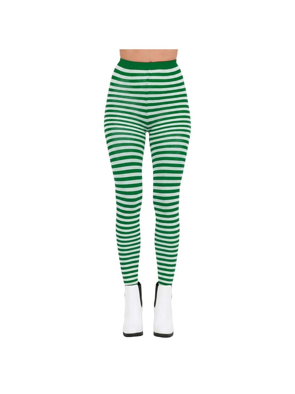 Striped Tights Leggings for Women Striped Footed Pantyhose Socks Stocking