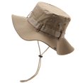 thumbnail image 1 of BRICH Sun Hat for Big Heads Fishing Hiking Hunting Hat with Chin Strap Outdoor Hat Beige One Size, 1 of 2