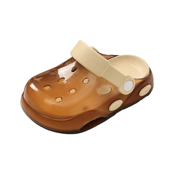 BRICH Toddler Kids Jelly Clogs Sandals Water Shoes Non- Clogs Lightweight Summer Garden Beach Pool Shoes for Boys Girls