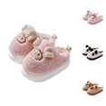 thumbnail image 1 of BRICH Toddler Winter Slippers Soft Plush Indoor Slippers for Girls Boys Cute House Shoes White, 1 of 4