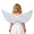 thumbnail image 1 of BRICH Wings for Kids Feather Wings Outfits for Performance Dance Play White One Size, 1 of 4