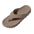 thumbnail image 1 of BRICH Women's Summer Non- Home Bathroom Flat Beach Open Toe Breathable Sandals Flip Arch Support Flip Flops Grey 7.5, 1 of 4