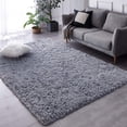 thumbnail image 1 of BRICHOEE Grey Shag Area Rug, 4'x6' Indoor Ultra Soft Plush Rugs for Living Room, Non-Skid Modern Nursery Faux Fur Rugs for Home Decor, 1 of 6