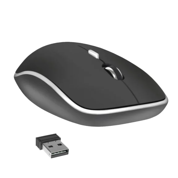 BRICK- 2.4Ghz Wireless Cordless Optical Mouse Mice Usb Receiver For Pc Laptop Black