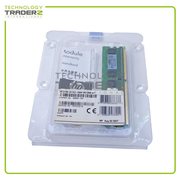 BRICK- 432803-B21 Hp 512Mb Pc2-5300 Ddr2-667Mhz Ecc Unbuffered Single Rank Memory