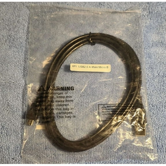 BRICK- 6Ft Usb 2.0 A Male To Micro B Male 5-Pin Data Sync Charger Charging Cable Cord