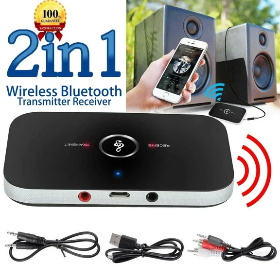 BRICK- Bluetooth Transmitter & Receiver Wireless Adapter For Home Stereos/Speakers
