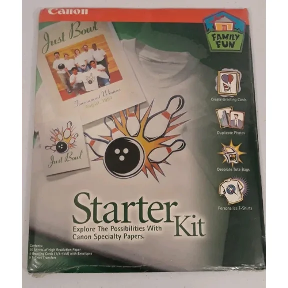 BRICK- Canon Family Fun Kit Personalized Greeting Cards,T-Shirt Transfers & Photo Paper