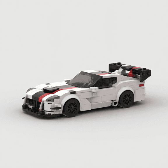BRICK Dodge Viper ACR peed Champions Racer Cars City Sports Vehicle Building compatible with LEGO Blocks Creative Gift - 380 Pieces