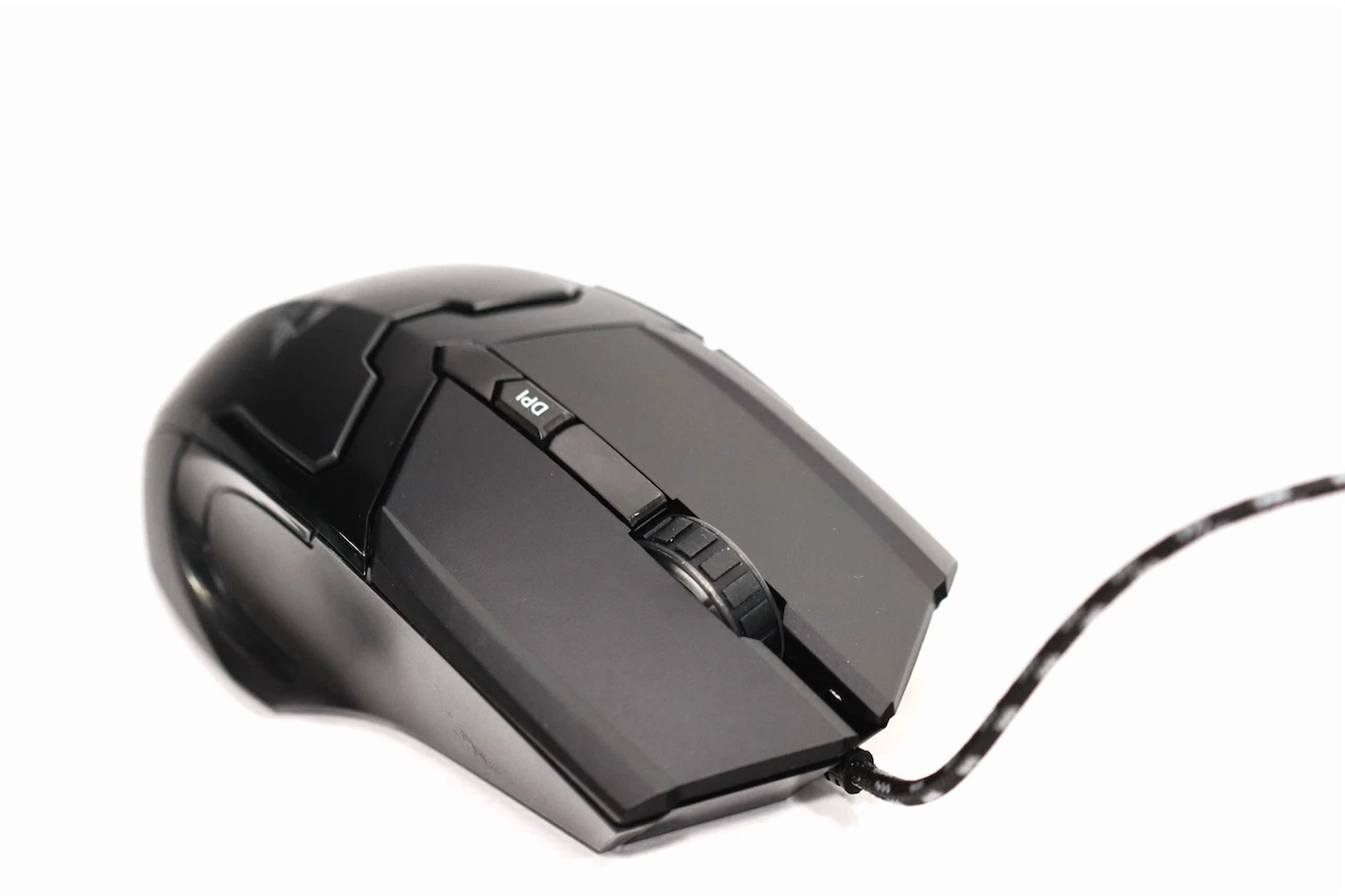 BRICK- Gxt 101 Gaming Mouse For Pc And Laptop, 600-4800 Dpi, 6 Buttons - Black