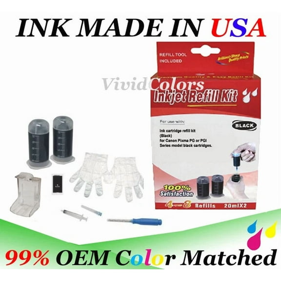 BRICK- Ink Cartridge Refill Kit Box Cn Canon Pg-30/40/50 Pg-50 Dye K Cartridge W Tool