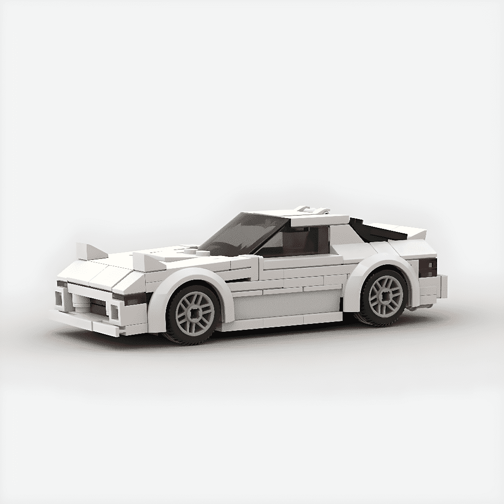 Rmama★821 BRICK Mazda RX7 White, Speed Champions Fast 2 Furious Race Car Toy